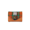 Small Clasp Purse – Orange Blue Tartan