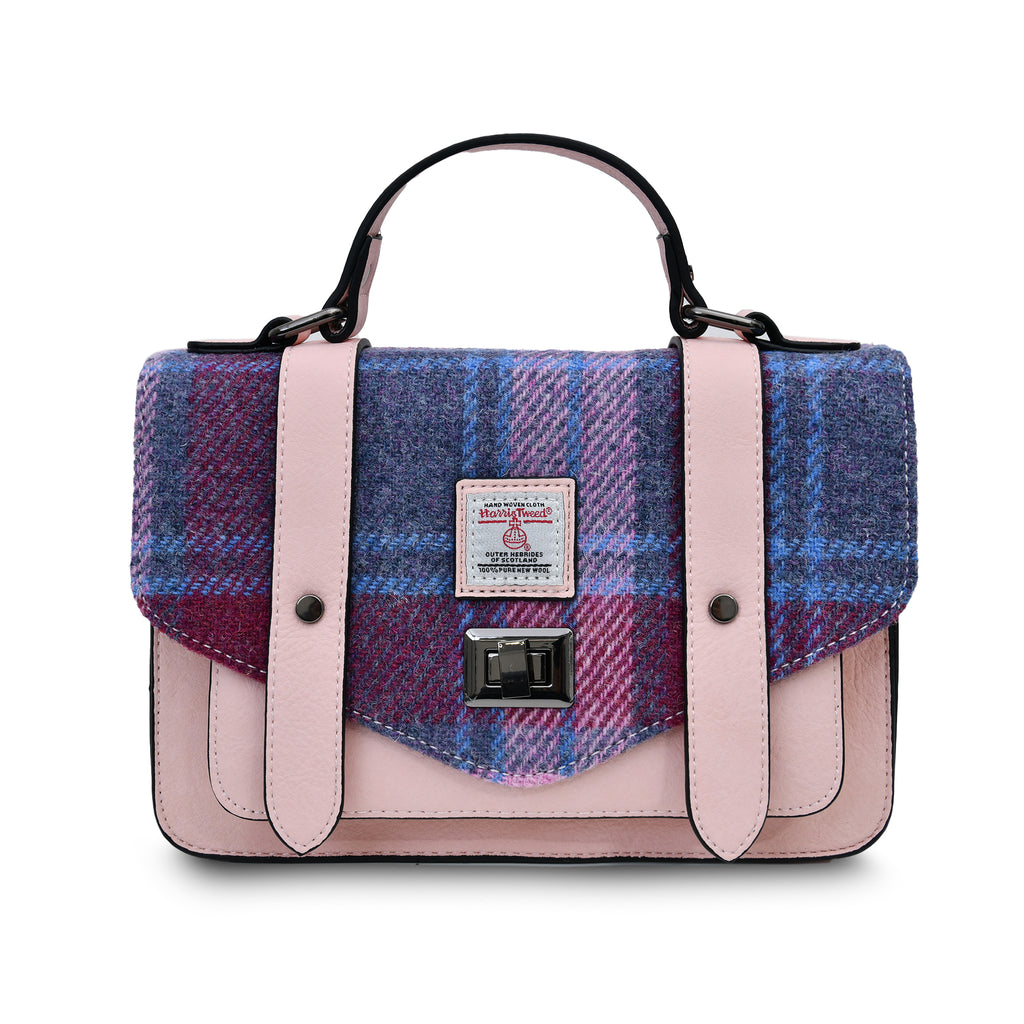 The Medium Satchel – Pink and Blue