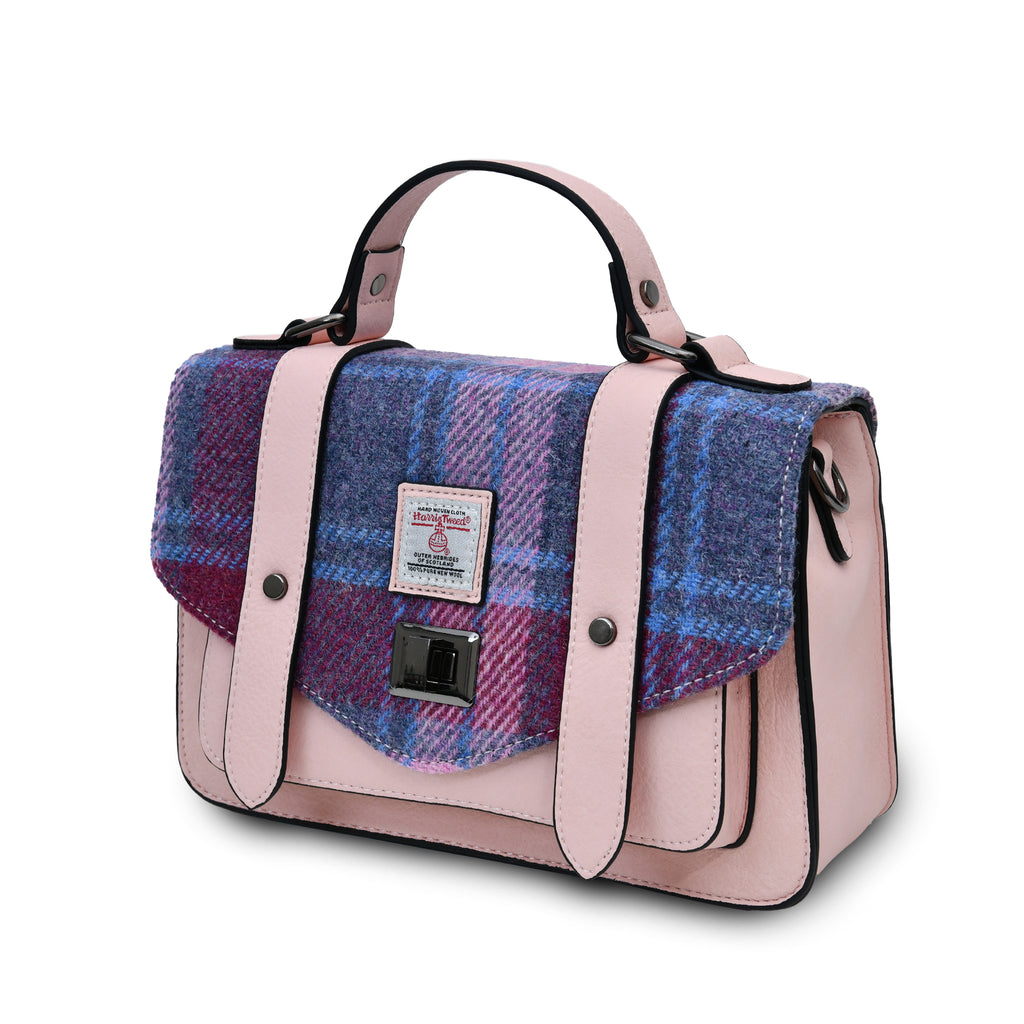 The Medium Satchel – Pink and Blue