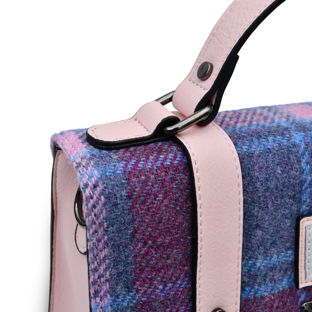 The Medium Satchel – Pink and Blue