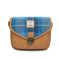 The Mini Saddle Bag – Blue Tartan